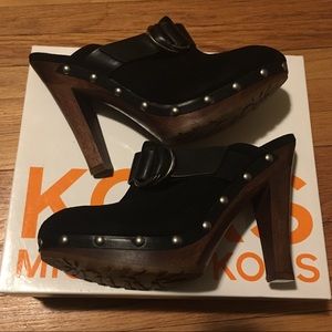 Michael Kors Suede Studded Clogs